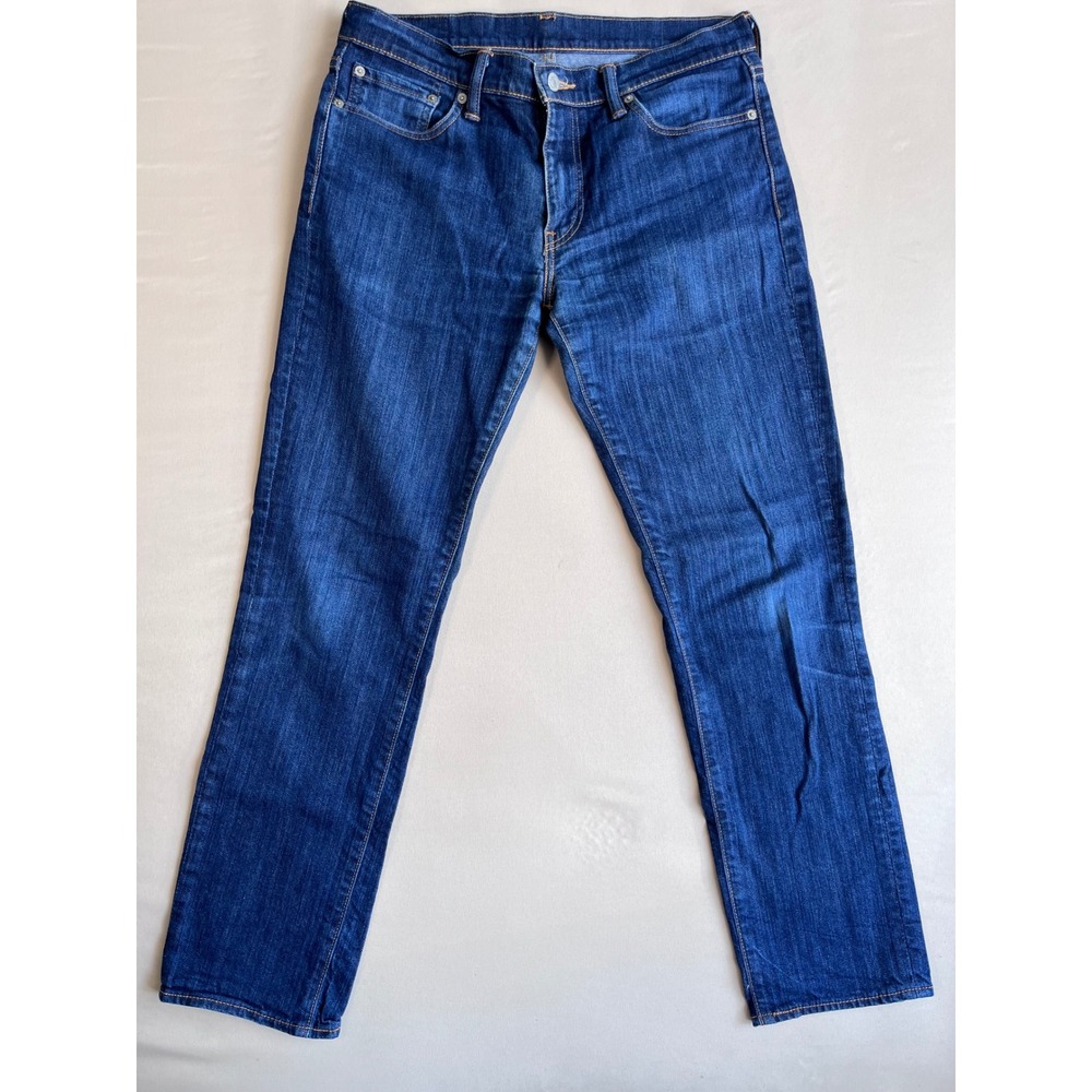 Levis 511 Slim Fit Blue Denim Jeans Dark Wash W33 L32